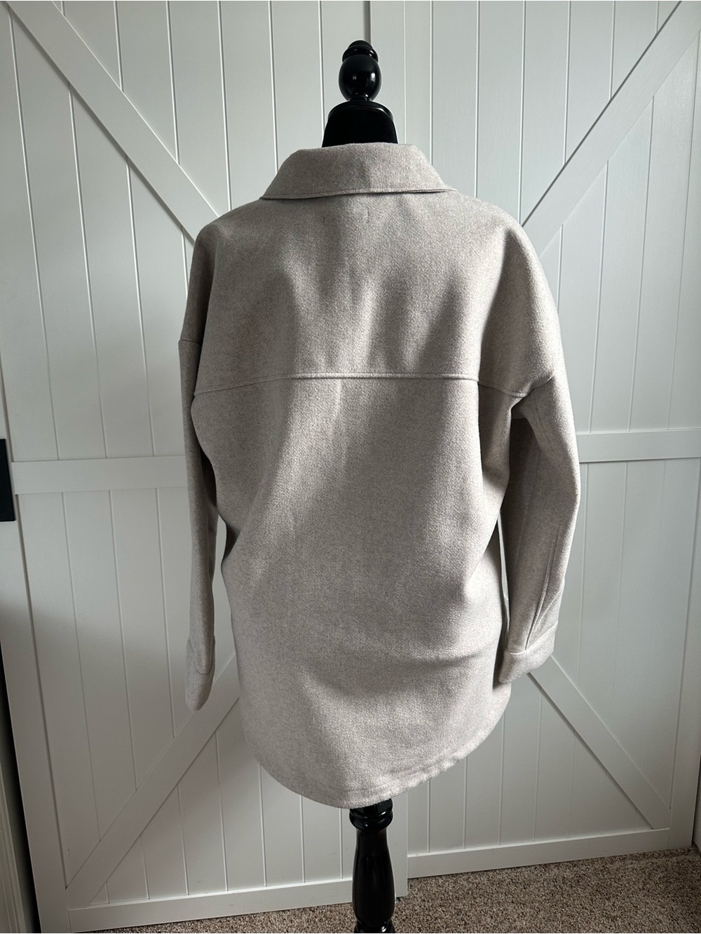 Banana Republic Women’s XL Tan Oversized Shacket Shirt Jacket NWT - Picture 5 of 8